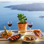 Dinner for two on Santorini