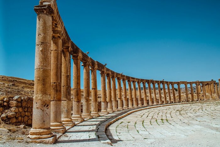 Ancient Roman ruins in Jerash