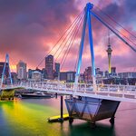 Cityscape image of Auckland skyline, New Zealand