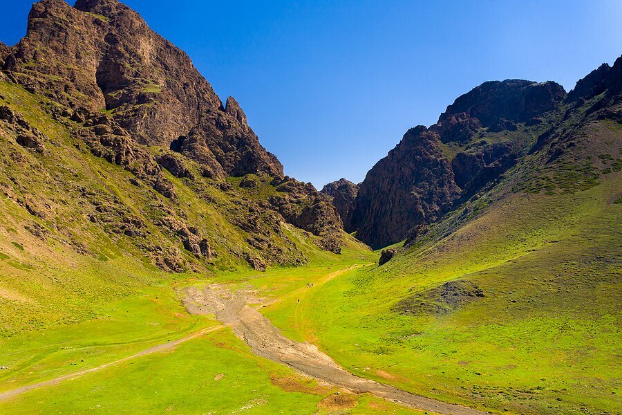 Drive through the Altai Mountain passes on our way to the Vulture's Mouth