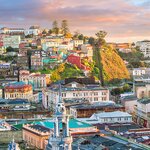 Start your trip in the colorful coastal city of Chile's Valparaíso