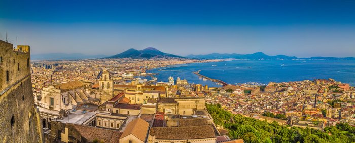 View of Naples and Mount Vesuvius