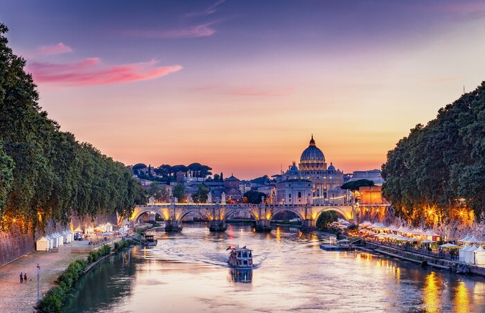 You'll have three nights in Rome to take long, evening walks