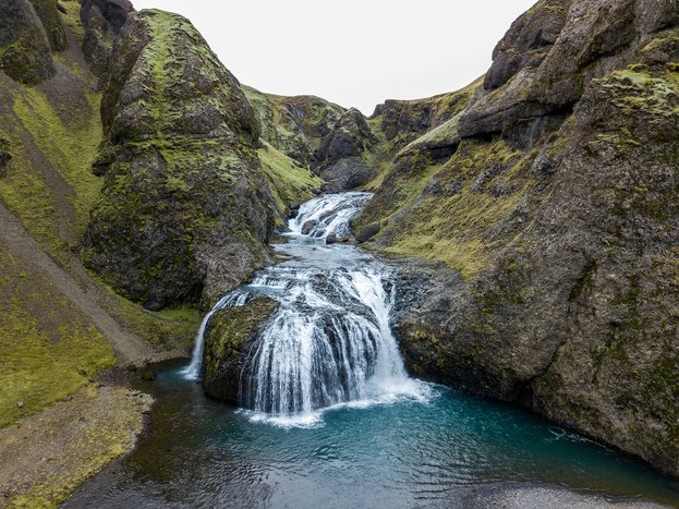 Waterfall in Kirkjubæjarklaustur