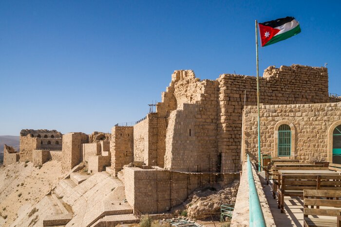 Stop at the 12th-century Kerak Castle on your way to Dana