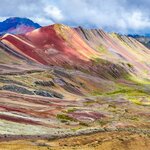 Rainbow Mountain in the Andes