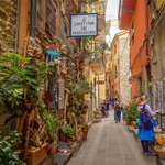 Narrow alley in Corniglia