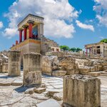 Wander the ruins of Knossos Palace just outside of Heraklion