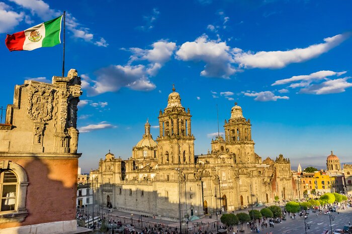 The historic center of Mexico is a bustling area full of gorgeous colonial buildings and Aztec ruins