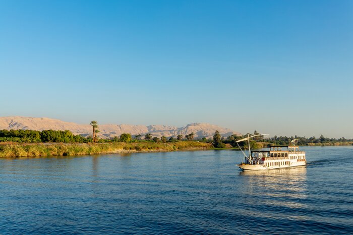 Spend four days exploring the Nile River's ancient temples on a traditional dahabiya