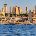 Explore the Luxor Temple on the east bank of the Nile River in Luxor 