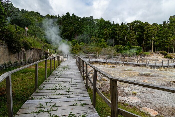 In December, try cozido das Furnas, a meat stew cooked by the volcanic heat of São Miguel's Furnas Lagoon