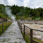 In December, try cozido das Furnas, a meat stew cooked by the volcanic heat of São Miguel's Furnas Lagoon