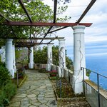 Garden of the villa San Michelle in Anacapri, island of Capri