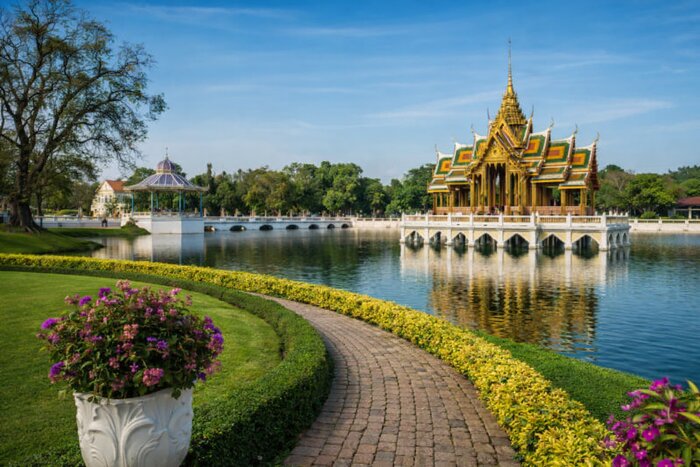 A Royal Morning at Bang Pa-In Palace, Ayutthaya