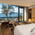 Look out over the snowcapped Osorno from your lakeside lodge (photo courtesy of Hotel AWA)