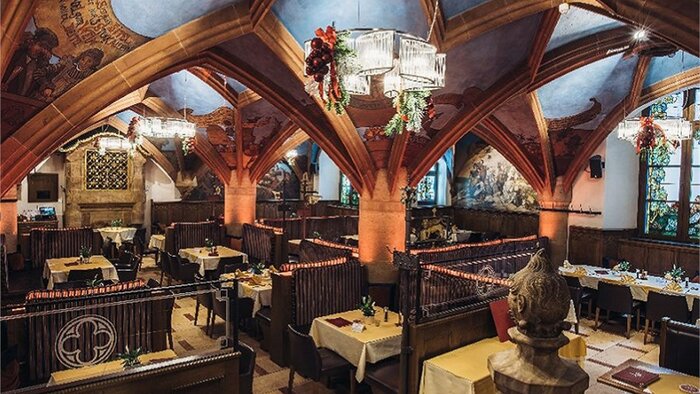 Group Dinner at a Traditional Bavarian Restaurant