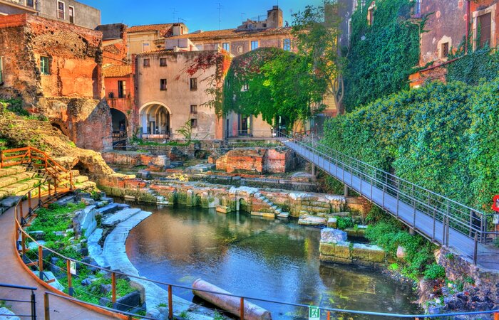 Visit the Greek-Roman Theatre of Catania, Sicily