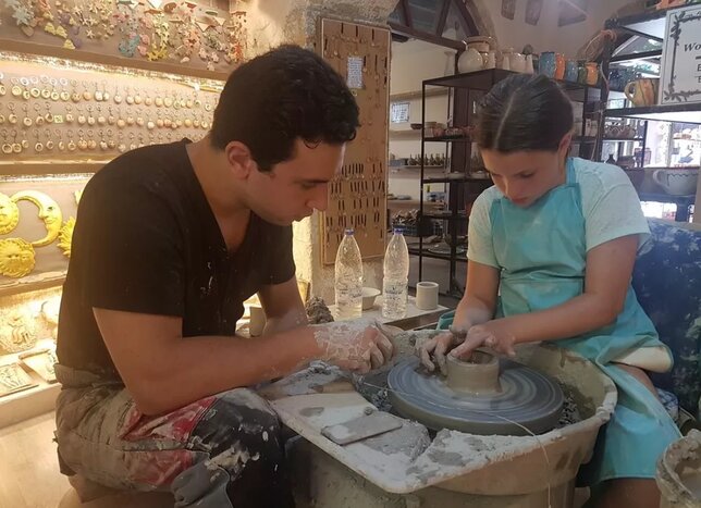 Cretan Ceramic Art Lesson in Chania Old Town