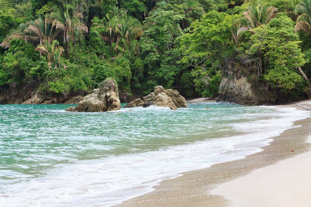 White sand beaches in Manuel Antonio