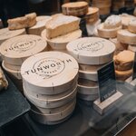 Tunworth cheeses at Borough Market, London's vast foodie heaven