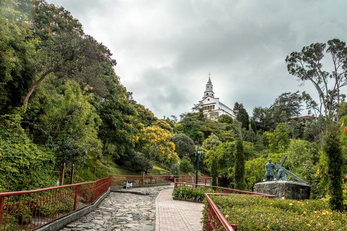 Take a scenic hike to the top Monserrate in Bogotà