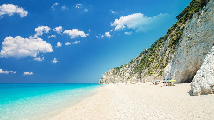 Stunning Egremni Beach on Lefkas