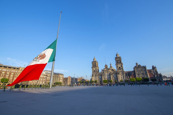 Mexico City's Zócalo (plaza)