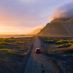 The road to Vestrahorn