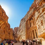 Inside the ancient city of Petra, Jordan