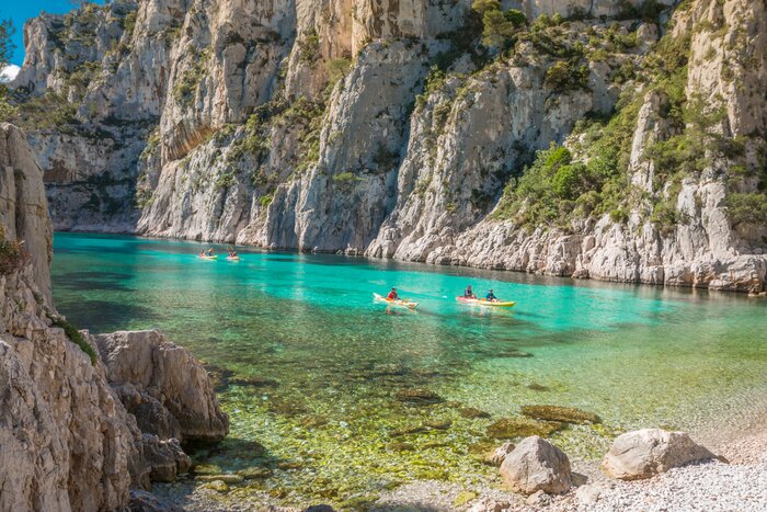 Kayak around the coves of Calanques National Park on this outdoorsy exploration of Paris and Provence