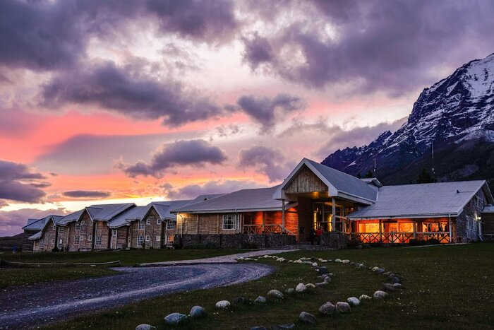The wonders of Torres del Paine are on your doorstep from your base at a luxury lodge within the park (photo courtesy of Hotel Las Torres)