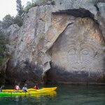 Get up close to the Māori Rock Carvings on Lake Taupo