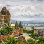 Take in the many spires of Québec City's iconic Château Frontenac