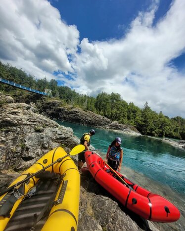Rafting on the Petrohue River