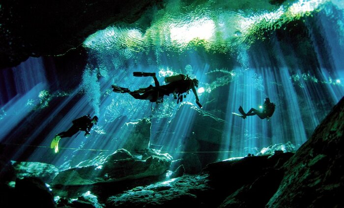 Scuba diving in the Yucatan