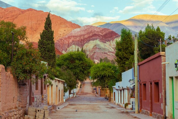 Discover Seven Colors Hill in the Jujuy province from quaint spots like Purmamarca village in July
