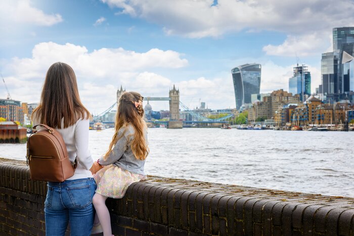 Head to the River Thames after arrival for views over London skyline