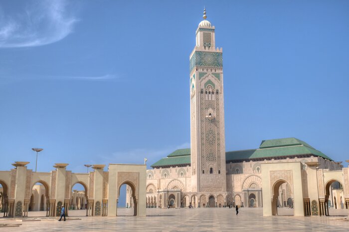 Casablanca Airport, Hassan II Mosque, and Rabat