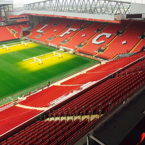 Visit  Anfield Football Stadium in Liverpool
