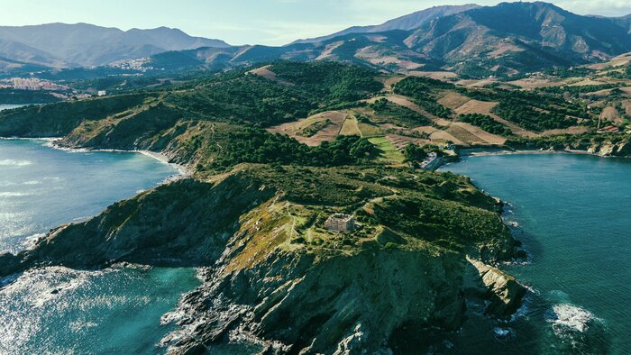 Catalan coast and the Pyrenees Mountains