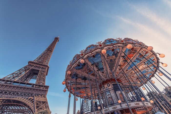 Eiffel Tower and carousel
