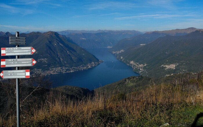 Hiking Lake Como - Monte Boletto: Triangolo Lariano path