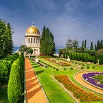 In Haifa, wander the many terraces of the Hanging Gardens of Haifa (Bahá'í Terraces)
