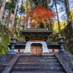 Taiyu-in Temple in Nikko, just north of Tokyo, is beautiful during the fall season