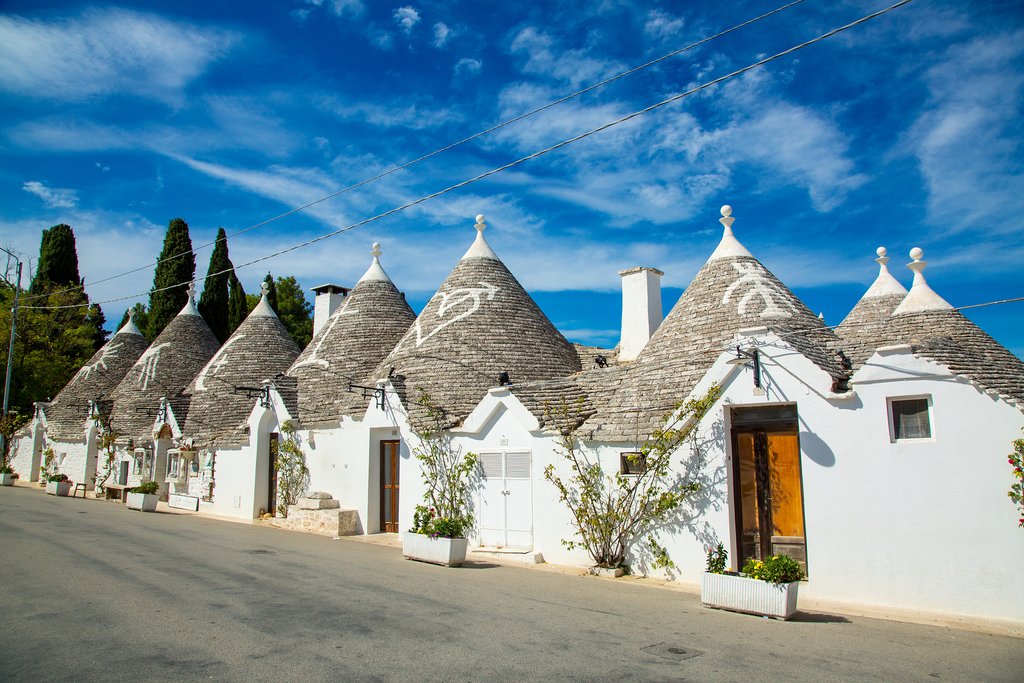 Traditional trulli homes in Alberobello