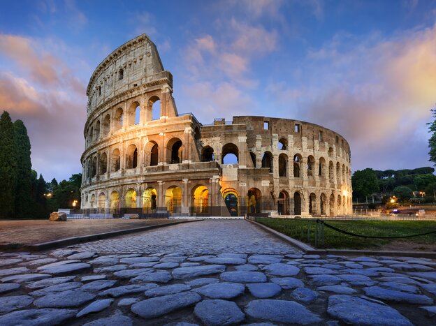 Marvel at the still-standing Roman Colosseum