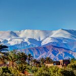 View of the High Atlas mountains