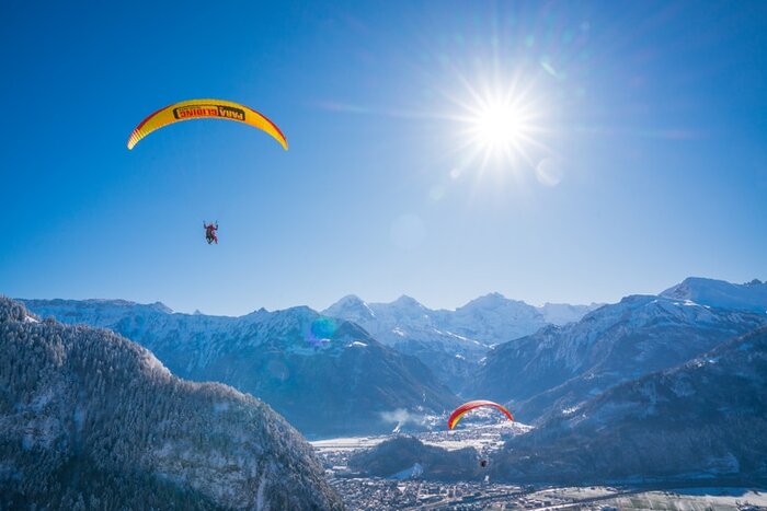 Paragliding Big Blue Winter