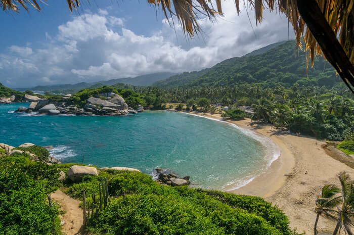 Visit some of Colombia's prettiest beaches in Tayrona National Park